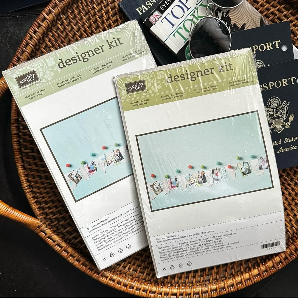 Stampin Up Designer Kit Set of 2 Heartfelt Banners New in Package